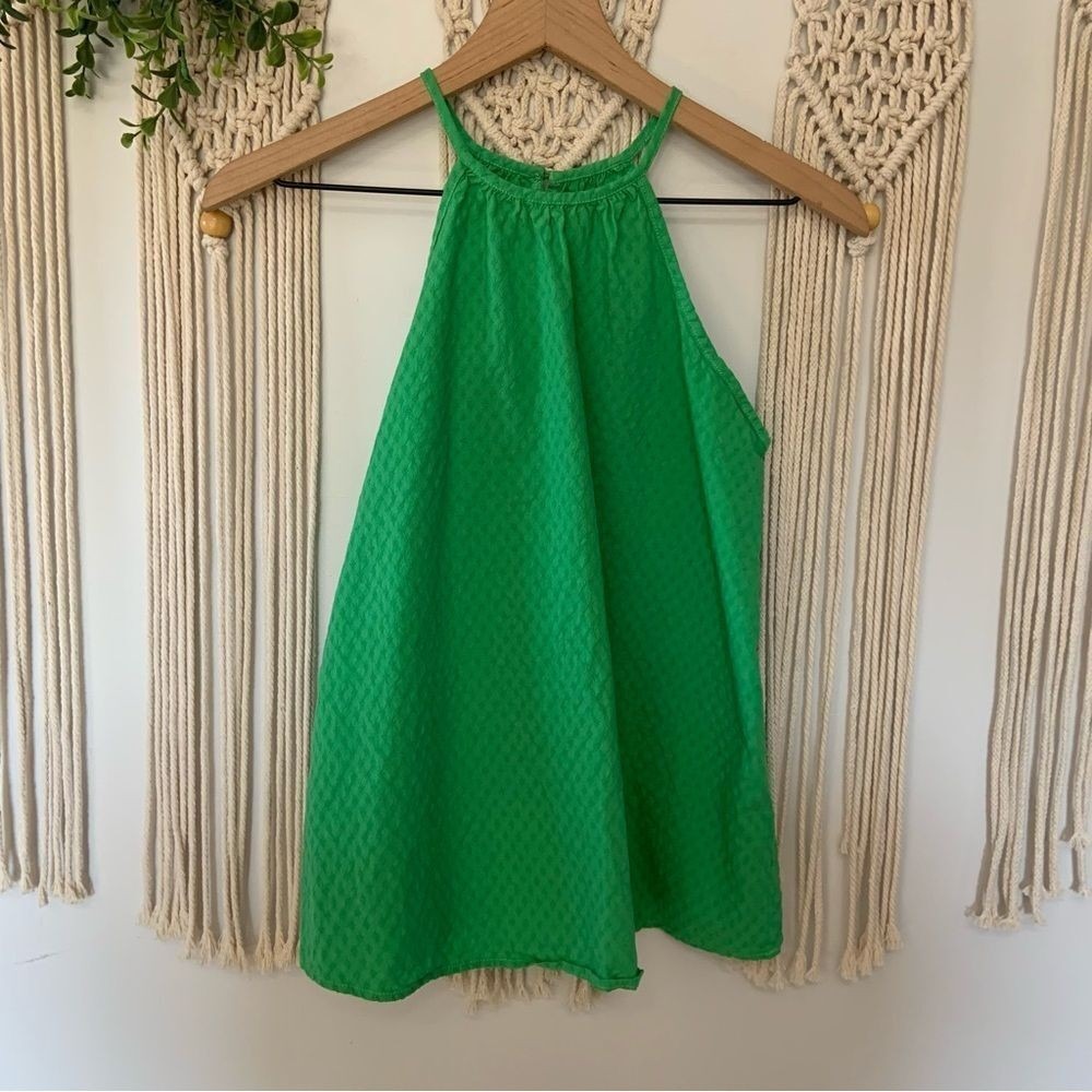 MICHELLE MCDOWELL Arianna High Neck Halter Top Green Size Small - Picture 2 of 8